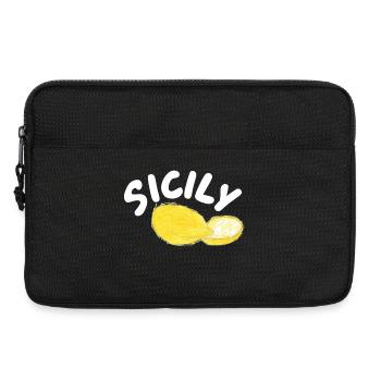 Sicily Lemons Illustration - Sicily - Laptop bag 13" - black - Front