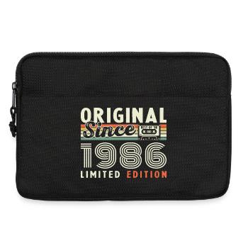 1986 Vintage Rétro Cadeau D'anniversaire - Sacoche pour ordinateur portable 13 pouces - noir - Devant