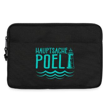 Ostsee HAUPTSACHE POEL Souvenier Lustiges - Laptoptasche 13" - Schwarz - Vorne