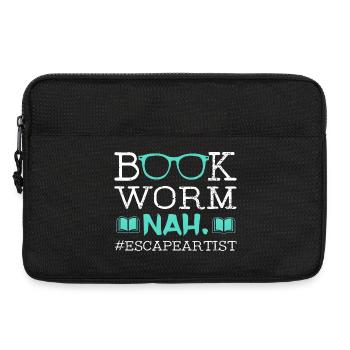 Artiste de l’évasion rat de bibliothèque - Lecteur drôle - Sacoche pour ordinateur portable 13 pouces - noir - Devant