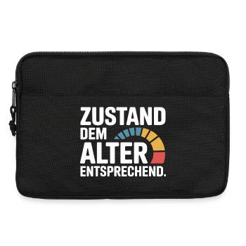 Zustand Dem Alter Entsprechend Oldtimer Geburtstag - Laptoptasche 13" - Schwarz - Vorne