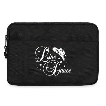 Line Dance Script - Laptop bag 13" - black - Front