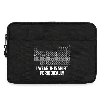 I Wear This Periodically Funny Science Pun - Laptop bag 13" - black - Front