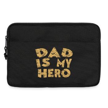 Daddy is my hero - Laptop bag 13" - black - Front