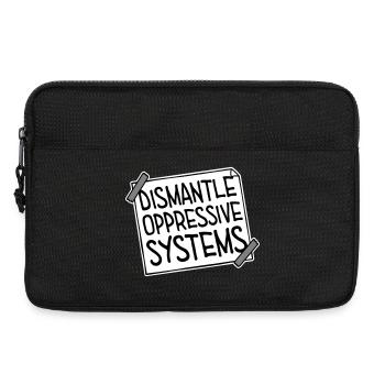 Déclaration d’activisme pour démanteler les systèmes oppressifs - Sacoche pour ordinateur portable 13 pouces - noir - Devant