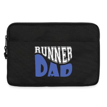 runner dad - Laptop bag 13" - black - Front