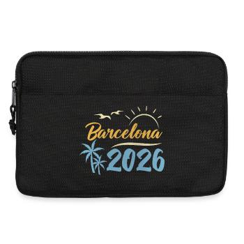 Barcelona 2026 - Laptoptasche 13" - Schwarz - Vorne