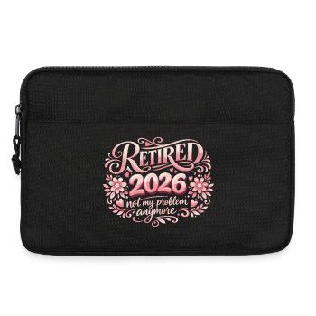 Retirement 2026 Plus My Problem Humor - Laptop bag 13" - black - Front