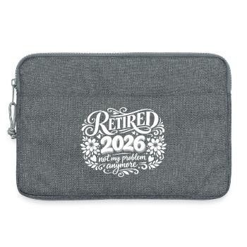 Ruhestand 2026 Plus My Problem Humor - Laptoptasche 13" - Grau meliert - Vorne