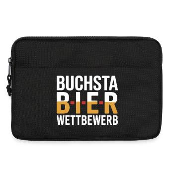 Bier Buchstabierwettbewerb Malle Party JGA Herren - Laptoptasche 13" - Schwarz - Vorne