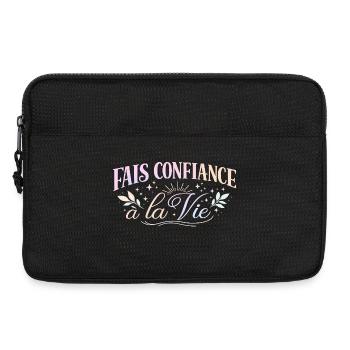 Fais Confiance à la Vie  - Sacoche pour ordinateur portable 13 pouces - noir - Devant
