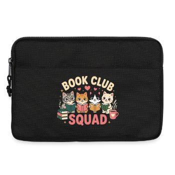 Escouade des chats du club de lecture - Sacoche pour ordinateur portable 13 pouces - noir - Devant