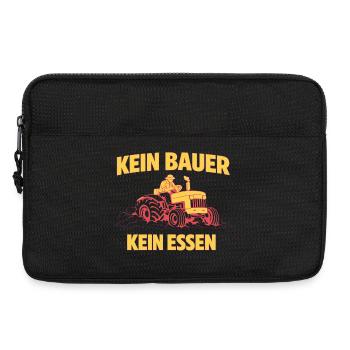Kein Bauer Kein Essen Traktor - Laptoptasche 13" - Schwarz - Vorne
