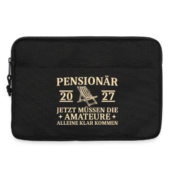 Pensionär 2027 Abschiedsgeschenk Beamter Lustig - Laptoptasche 13" - Schwarz - Vorne