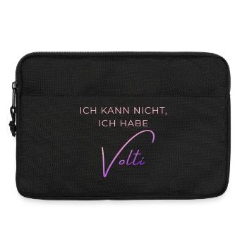 Voltigieren Training: Lustiger Volti Spruch - Laptoptasche 13" - Schwarz - Vorne