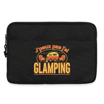 J'peux pas j'ai Glamping - Sacoche pour ordinateur portable 13 pouces - noir - Devant