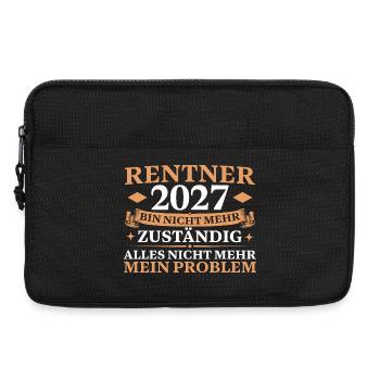 Rentner 2027 Nicht mehr zuständig Renteneintritt - Laptoptasche 13" - Schwarz - Vorne