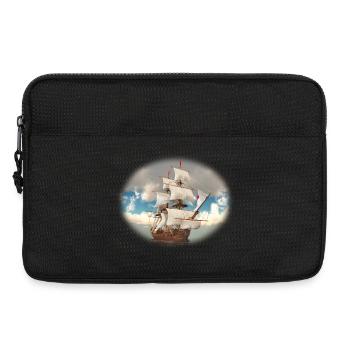 Pirate ship on the open sea - Laptop bag 13" - black - Front