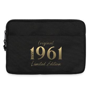 65. Geburtstag Geschenk Vintage Juli Jahrgang 1961 - Laptoptasche 13" - Schwarz - Vorne