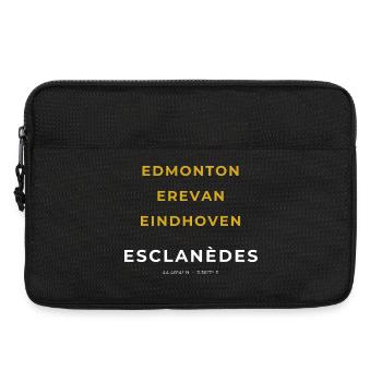 Esclanèdes Lozère - Edmonton - Erevan - Eindhoven - Sacoche pour ordinateur portable 13 pouces - noir - Devant