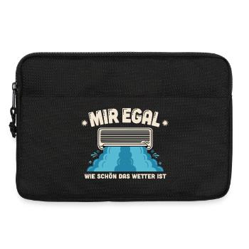 Mir Egal | Klimaanlage - Laptoptasche 13" - Schwarz - Vorne