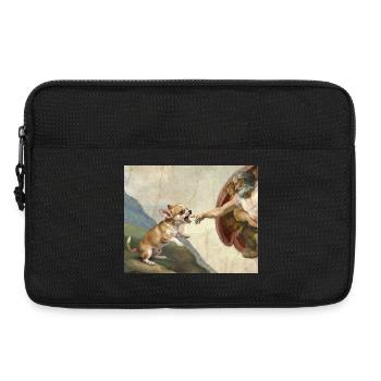 Dog God Hand Chihuahua Dogs meme - Laptop bag 13" - black - Front