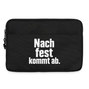 Schrauber Spruch Nach fest kommt ab Handwerker - Laptoptasche 13" - Schwarz - Vorne