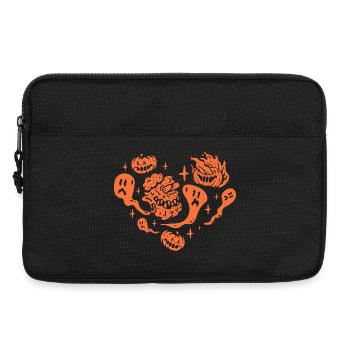 Halloween Heart with Halloween Party - Laptoptasche 13" - Schwarz - Vorne