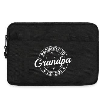 Beförderung zum Grandpa Badge - Laptoptasche 13" - Schwarz - Vorne