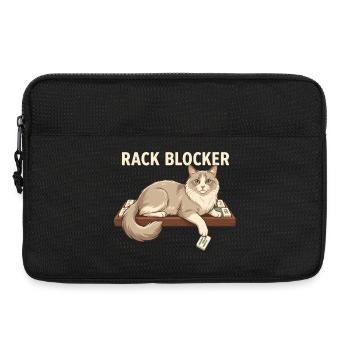 Chat bloqueur de rack de Mahjong - Sacoche pour ordinateur portable 13 pouces - noir - Devant