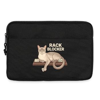 Chat bloqueur de rack de Mahjong - Sacoche pour ordinateur portable 13 pouces - noir - Devant