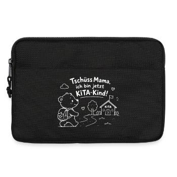KiTaAbschied: KleinerBär geht zur KiTa - Laptoptasche 13" - Schwarz - Vorne