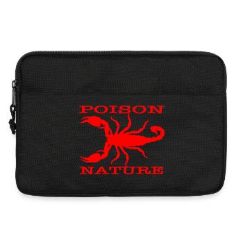 Gift-Natur: Roter Skorpion - Laptoptasche 13" - Schwarz - Vorne