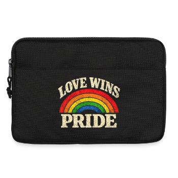 Love Wins Pride Regenbogen CSD LGBTQ Community - Laptoptasche 13" - Schwarz - Vorne