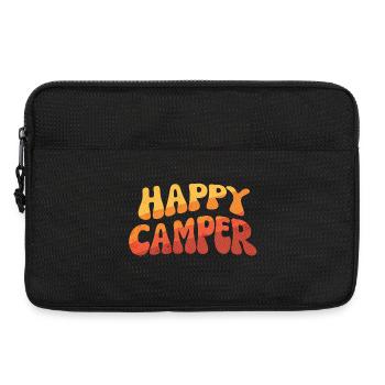 Happy Camper Gradient Text - Laptop bag 13" - black - Front