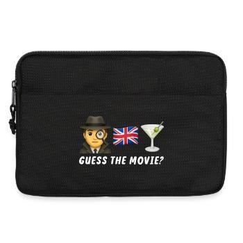 Detective theme with UK symbol - Laptop bag 13" - black - Front