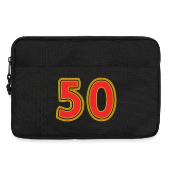 50. 50 YEARS. 50th ANNIVERSARY. 50 YEARS ANNIVERSARY. - Laptop bag 13" - black - Front
