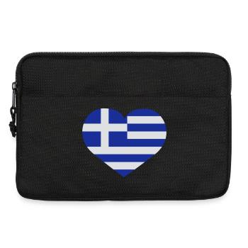Love Griechenland | Herz | Heart - Laptop bag 13" - black - Front