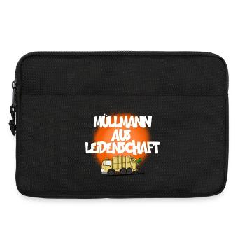 MÜLLMANN AUS LEIDENSCHAFT - Laptoptasche 13" - Schwarz - Vorne