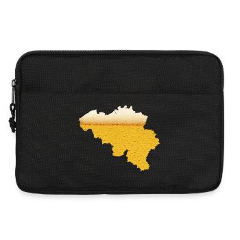 Pays de la bière Belgique football Coupe du monde Championnat d’Europe Bière rouge Devils - Sacoche pour ordinateur portable 13 pouces - noir - Devant