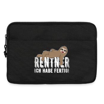 Rentner Ich Habe Fertig Faultier - Laptoptasche 13" - Schwarz - Vorne