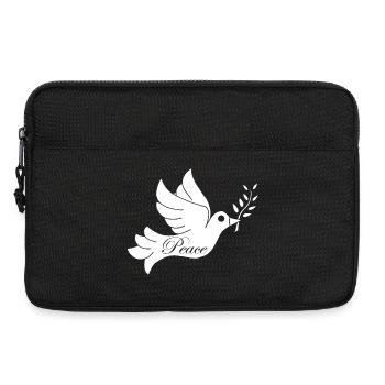 White Bird of Peace - Laptop bag 13" - black - Front