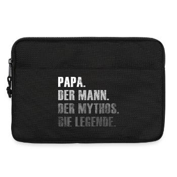 Papa - Der Mann. Der Mythos. Die Legende. Geschenk - Laptoptasche 13" - Schwarz - Vorne