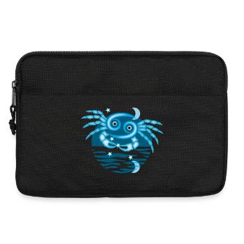 Cancer zodiac Crab Symbol - Laptop bag 13" - black - Front