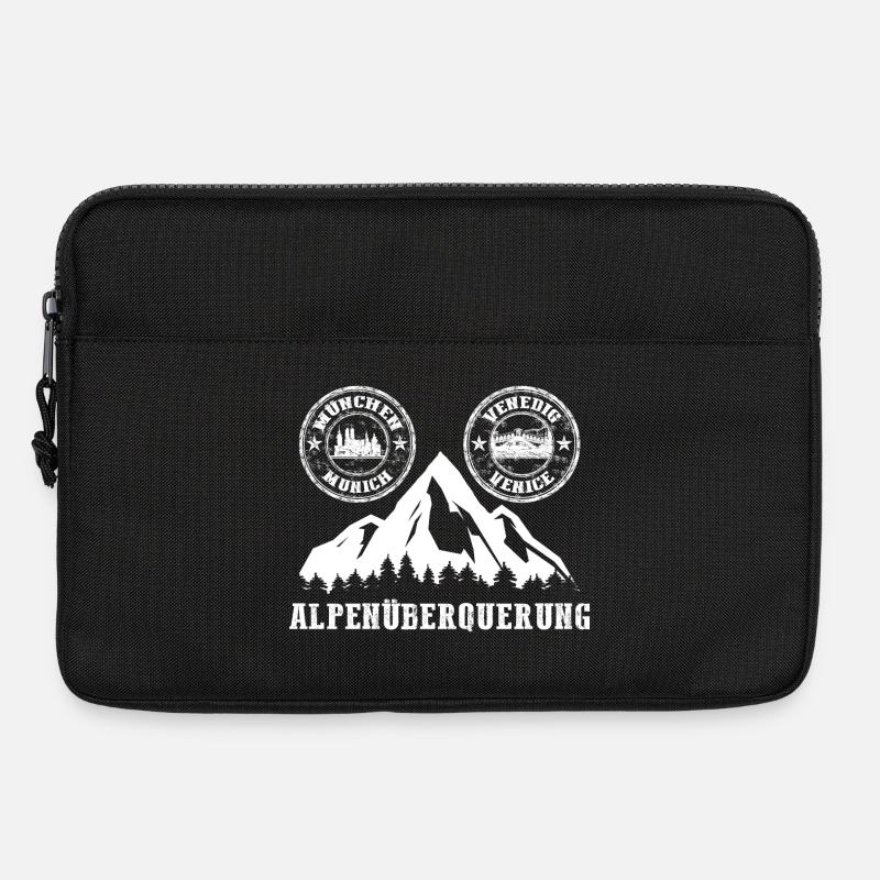 Alpenüberquerung München - Venedig - Laptoptasche 13" - Schwarz