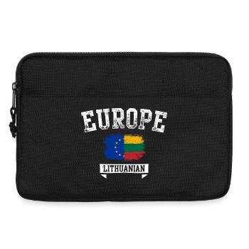 Europa Litauen Pinselflagge - Laptoptasche 13" - Schwarz - Vorne