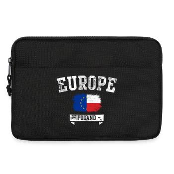 Europa-Polen-Flaggenfusion - Laptoptasche 13" - Schwarz - Vorne