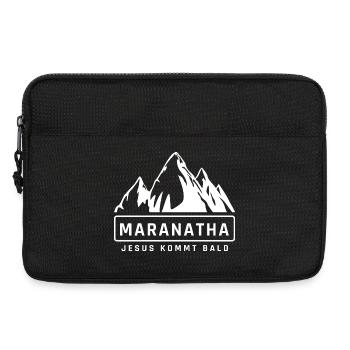 Maranatha Bergblick JesusKommt Bald - Laptoptasche 13" - Schwarz - Vorne
