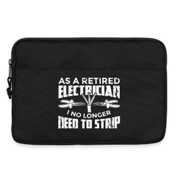 Pensionierter Elektriker - Laptoptasche 13" - Schwarz - Vorne