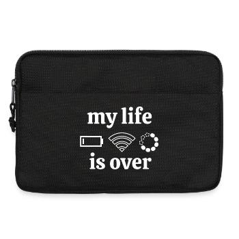 Internet, Internetanschluss, Geek - Laptoptasche 13" - Schwarz - Vorne